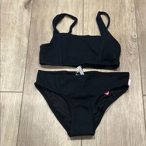 NWT Seafolly Girls Essential Square Neck Bikini